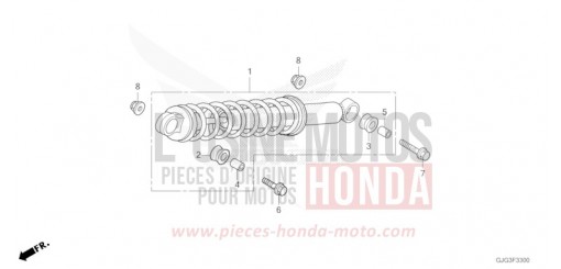 REAR CUSHION CRF50FN de 2022